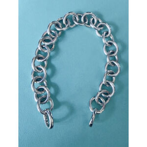 TIFFANY Co Sterling Silver Large Link Bracelet End Clasping Links 8”